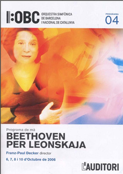 Beethoven per Leonskaja